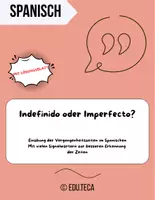 Vorschau - Arbeitsblätter - Indefinido oder Imperfecto? Übungen - Deckblatt