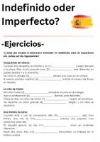 Vorschau - Arbeitsblätter - Indefinido oder Imperfecto? Übungen - Seite 1