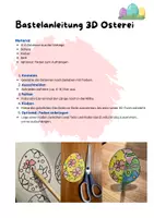 Vorschau - Mal- und Bastelvorlagen - Bastelvorlage Osterei in 3D - Seite 1