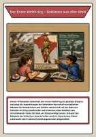 Vorschau - Arbeitsblätter - 1. Weltkrieg - Soldaten aus aller Welt - Deckblatt