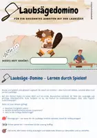Vorschau - Arbeitsblätter - Die Laubsäge - Dominospiel: Werkzeuge & Technik spielerisch lernen - Seite 1