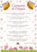 anteprima - Materiale di supporto/inclusione - Poesia le "Campane di Pasqua" di Gianni Rodari - Pagina di copertina