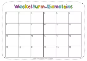 Vorschau - Spiele - Rechnen mit dem Wackelturm | Einmaleins | Lernspiel - Seite 1