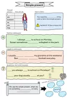 Vorschau - Arbeitsblätter - Merkblatt simple present differenziert - Seite 1