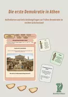 Vorschau - Arbeitsblätter - Die erste Demokratie in Athen Rollenkarten und Entscheidungsfragen zur frühen Demokratie im antiken Griechenland - Deckblatt