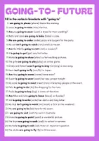 Vorschau - Arbeitsblätter - Going to - Future | Worksheet - Seite 1