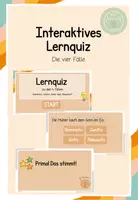 Vorschau - Präsentationen/Tafelbilder - Die vier Fälle interaktives Quiz - Deckblatt