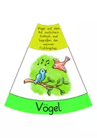 Vorschau - Anderer Materialtyp - Frühling / Jahreszeiten: Legekreis (Bodenbild & Wortschatz) - Sachunterricht / Deutsch - Kl. 1/2 - Seite 1