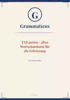 Vorschau - Unterrichtsreihen - 4free – Wortschatzkarte Erörterung: Fachbegriffe & Argumentationssprache | 7./8. Schulstufe - Deckblatt