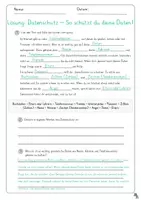 Vorschau - Arbeitsblätter - Medien: Datenschutz (vielfältige Aufgaben inkl. Lösungen) - Seite 2