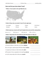 Vorschau - Arbeitsblätter - Texas (US State) – Materialpaket (English) - Seite 1