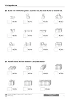 Vorschau - Arbeitsblätter - Volumen von Würfeln und Quadern - Arbeitsblätter für Schüler mit sonderpädagogischem Förderbedarf - Seite 1