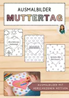 Vorschau - Mal- und Bastelvorlagen - Ausmalbilder zum Muttertag - Basteln mit Kindern - Deckblatt