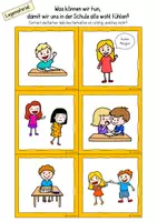 Vorschau - Arbeitsblätter - Klassenregeln – Grundschule (Legekarten, Poster & Arbeitsblätter) - Seite 1