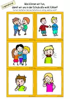 Vorschau - Arbeitsblätter - Klassenregeln – Grundschule (Legekarten, Poster & Arbeitsblätter) - Seite 2