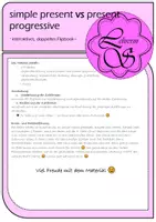 Vorschau - Arbeitsblätter - simple present vs present progressive flipbook - Seite 1
