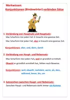 Vorschau - Merkblätter - Konjunktioen einsetzen (Merkwissen) - Seite 2
