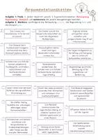 Vorschau - Arbeitsblätter - Argumentationskette - Seite 1