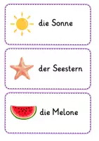 Vorschau - Arbeitsblätter - Laufdiktat Sommer (Klasse 1-2) - Seite 3