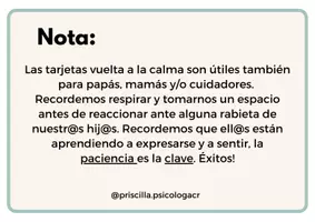 Vista previa - Unidades / Secuencias / Situaciones de Aprendizaje - FLASHCARDS DE VUELTA A LA CALMA - página 3