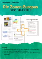 Vorschau - Unterrichtsreihen - Klimazonen in Europa – verstehen, anwenden, vergleichen - Deckblatt