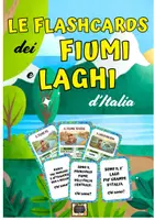 anteprima - Esercizi - Le Flashcards dei Fiumi e dei Laghi d’Italia – Attività di Geografia - Pagina di copertina