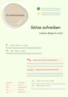 Vorschau - Arbeitsblätter - Materialpaket Sätze schreiben - Deckblatt