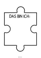 Vorschau - Mal- und Bastelvorlagen - Gruppenpuzzle - Steckbrief - Schulananfang - Kennenlernen - Seite 1
