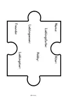 Vorschau - Mal- und Bastelvorlagen - Gruppenpuzzle - Steckbrief - Schulananfang - Kennenlernen - Seite 3
