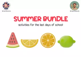 Vista previa - Hojas de trabajo - Summer Bundle - Dossier del Verano - Portada