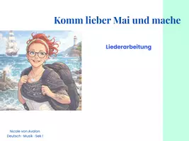 Vorschau - Stundenentwürfe - 🎶 Komm lieber Mai Liederarbeitung - Deckblatt