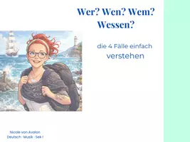 Vorschau - Arbeitsblätter - Wer oder was ? Die vier Fälle im Deutschen - Deckblatt