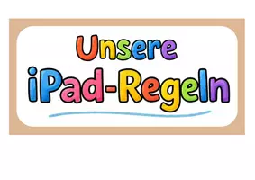 Vorschau - Poster - Unsere iPad Regeln. Karten für den Aushang - Seite 1