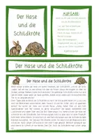 Vorschau - Anderer Materialtyp - Fabel Der Hase und die Schildkröte - Seite 1