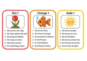 Vorschau - Stationenlernen - Pop It Lesen – Einfache Sätze lesen - Seite 1
