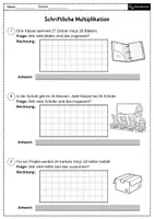 Vorschau - Arbeitsblätter - Schriftliche Multiplikation - Sachaufgaben (Mathe Klasse 3-4) - Seite 3
