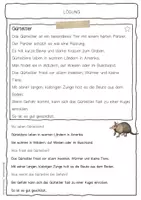 Vorschau - Arbeitsblätter - Sachtext Gürteltier - Seite 2