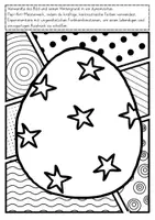 Vorschau - Mal- und Bastelvorlagen - Ausmalbilder Ostern Pop Art im Frühling | differenziert und sofort einsetzbar - Seite 2