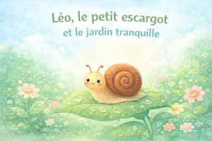 Aperçu - Cartes / Images - Kamishibai – Léo, le petit escargot et le jardin tranquille - Page de couverture