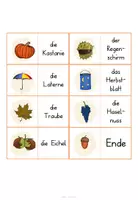 Vorschau - Spiele - Domino Herbst🍁 - spielend Wortschatz üben - Seite 2