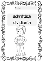 Vorschau - Arbeitsblätter - Schriftliche Division Arbeitsheft | Mathematik Klasse 4 | schriftlich rechnen Grundschule - Seite 1