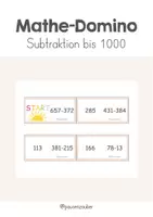 Vorschau - Spiele - Mathedomino - Subtraktion bis 1000 (2) - Deckblatt