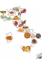 anteprima - Materiale interattivo - piatti tipici in Italia-cartina regioni italia - Pagina di copertina