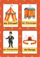 Vorschau - Bildkarten - Wortschatzkarten Zirkus - Deckblatt