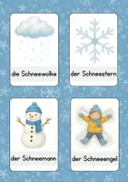Vorschau - Bildkarten - Wortschatzkarten Winter - Deckblatt