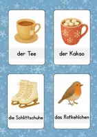 Vorschau - Bildkarten - Wortschatzkarten Winter - Seite 2