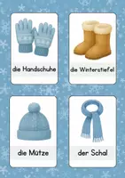 Vorschau - Bildkarten - Wortschatzkarten Winter - Seite 3