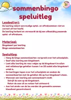 Voorbeeld - Taakkaarten - Bewegend leren sommenbingo t/m 10 - Pagina 1