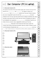 Vorschau - Arbeitsblätter - Internet-Lexikon: Computer, Tablet und Tastatur - Seite 1