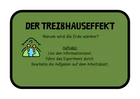 Vorschau - Arbeitsblätter - Treibhauseffekt einfach erklärt – Experiment & Arbeitsblatt mit Lösungen (Klasse 6–7) - Seite 1